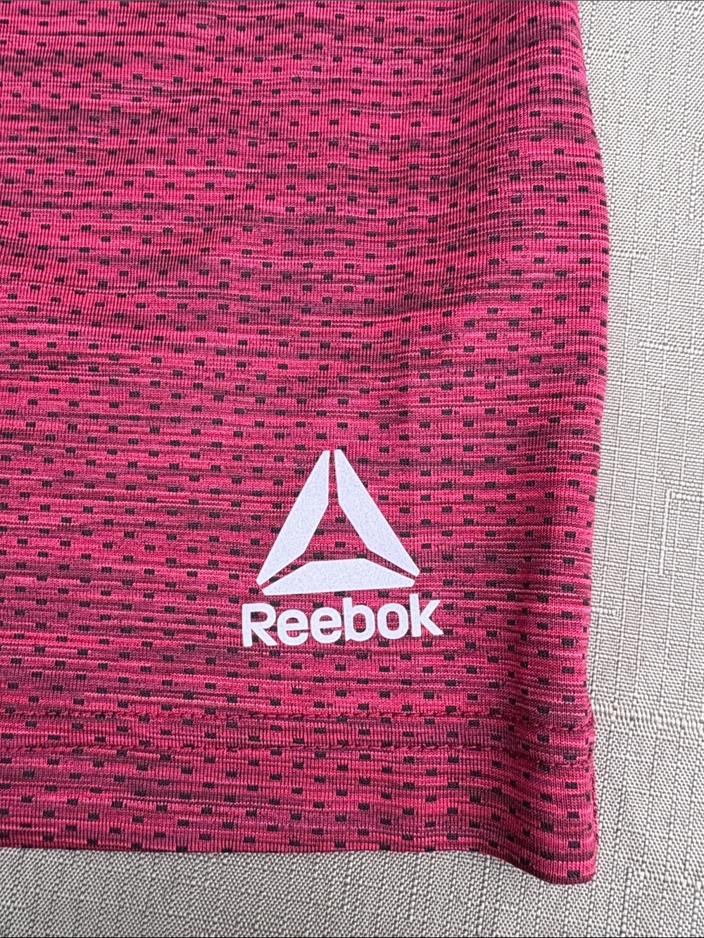 Reebok Heathered Raspberry Performance Tee - Picture 3 of 4